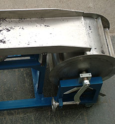 Rotating magnetic drum shell designed for continuous ferrous contaminant separation.