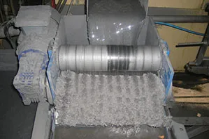 Coolant magnetic separator removing metallic sludge from process fluids.