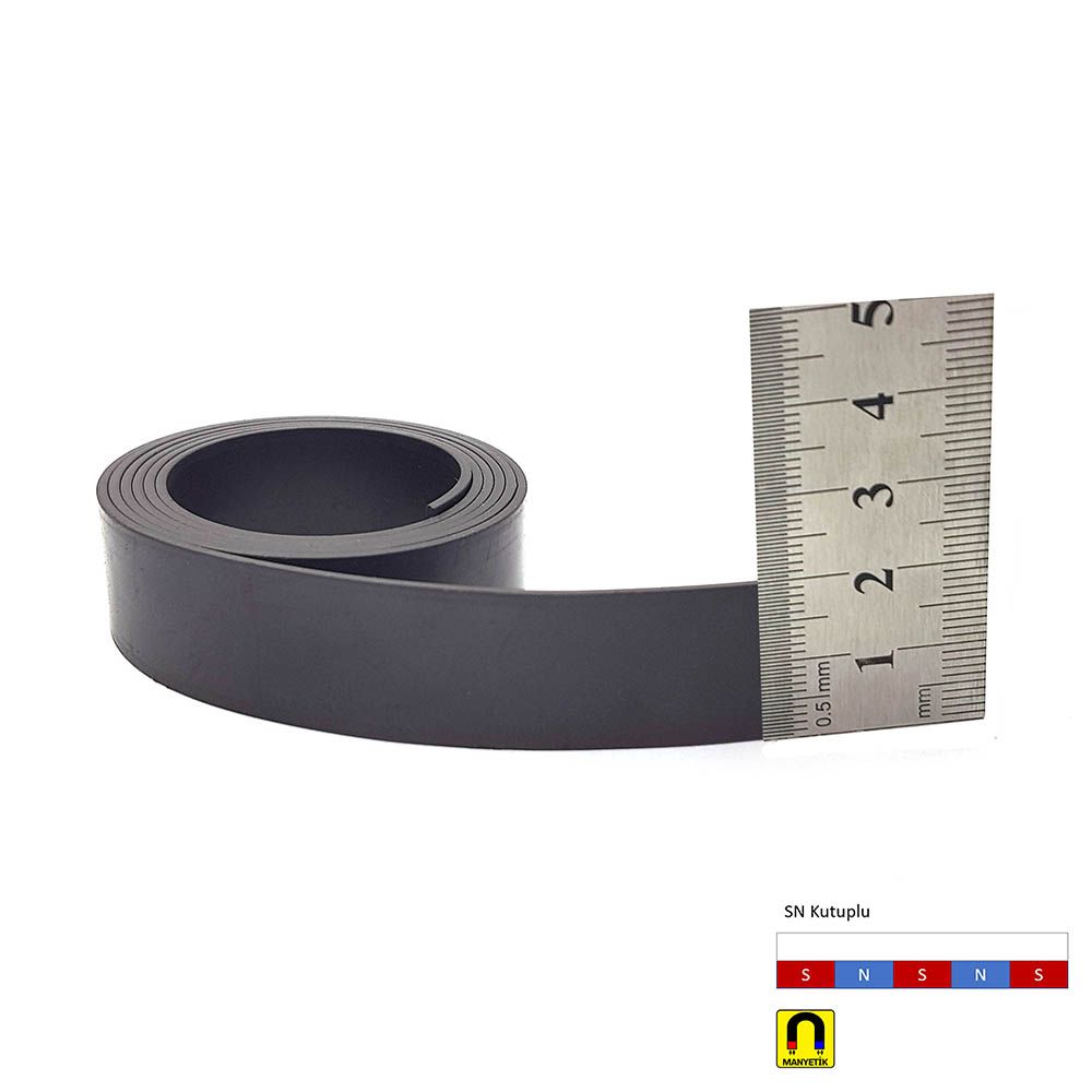Flexible Magnetic Strip - Demonstrating flexibility