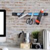 Magnetic Knife Holder - Mounted on a wall, ready for use