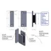 Magnetic Door Lock - Installed on a door, showing its discreet design