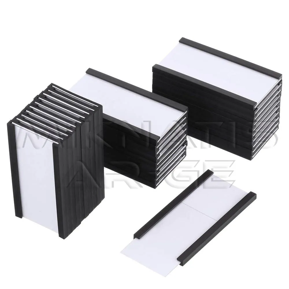 Label Flexible Magnetic Strip - Peeling off the protective 3M adhesive liner