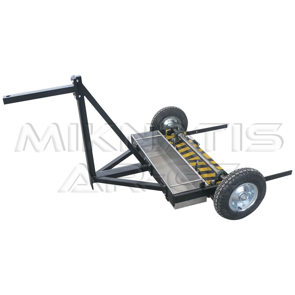 Magnetic Sweeper for Forklifts - Underside View of Magnet