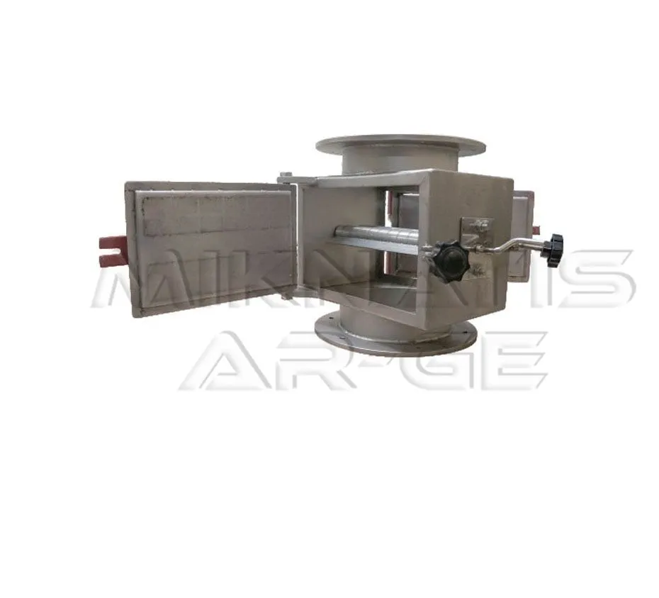 Closed Type Magnetic Plates - Hinged cover open for easy cleaning
