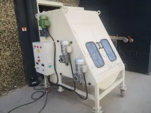 High Field Intensity Roll Magnetic Separator - Front View