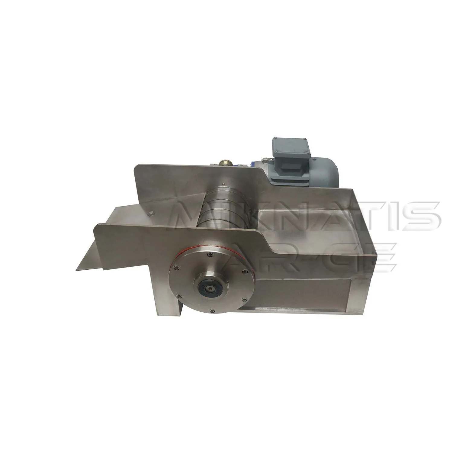 Coolant Magnetic Cleaning Separator - Detail of powerful magnetic drum for contaminant extraction.