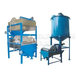 Wet Magnetic Drum Separator - Complete industrial unit