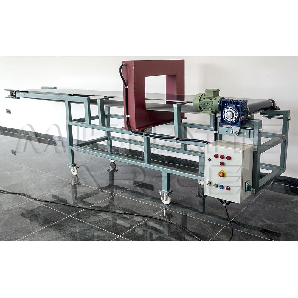 Tunnel Type Demagnetizer with integrated conveyor system