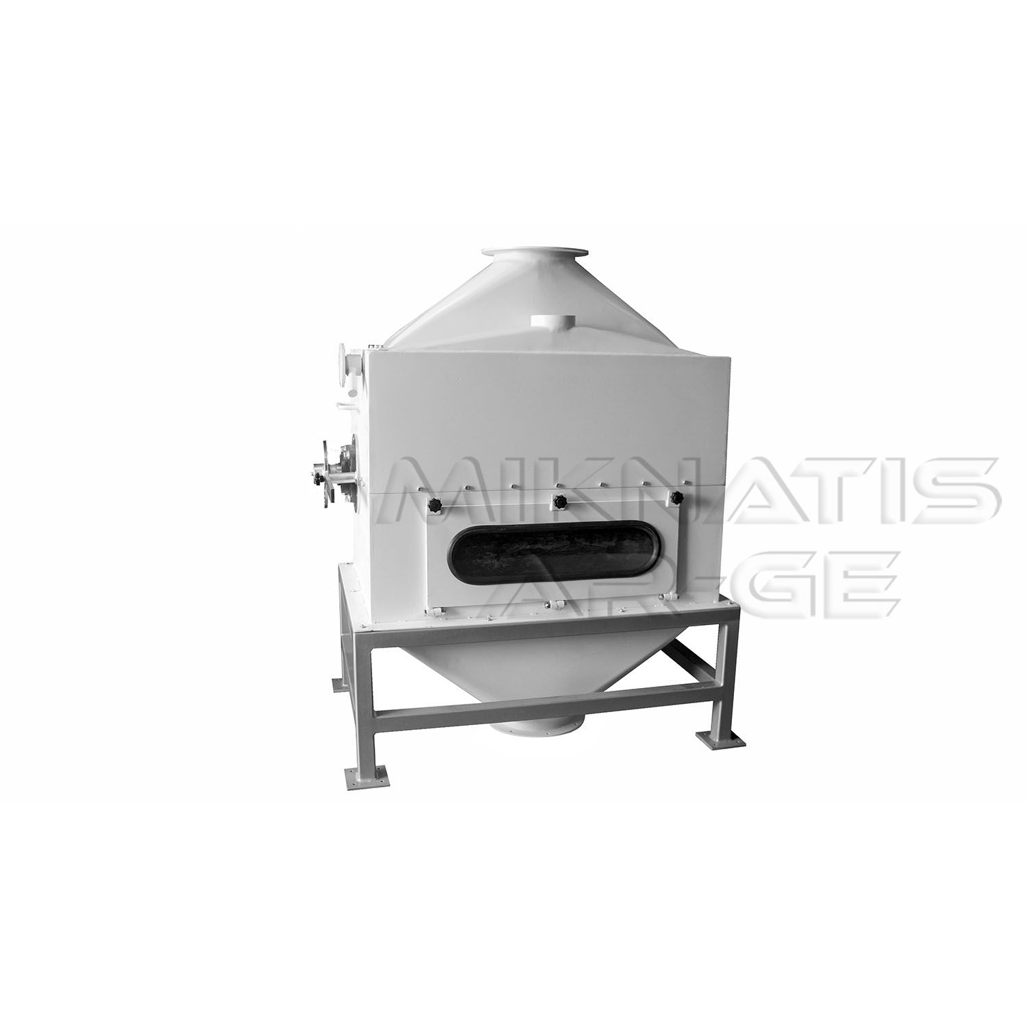 Closed Magnetic Drum - Product inlet and material flow