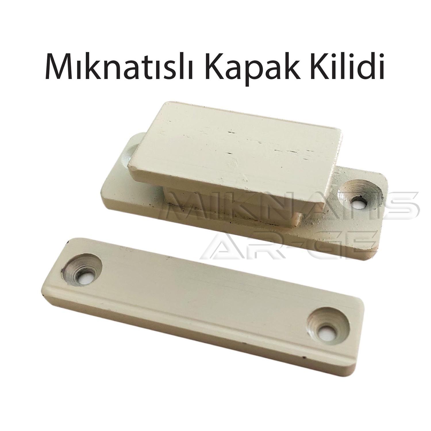 Magnetic Door Lock - Close-up of the durable, corrosion-resistant finish