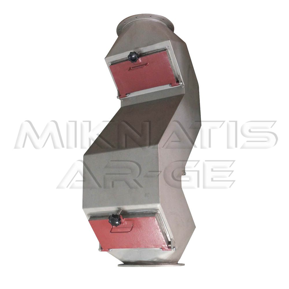Magnetic Humps - Internal view of powerful plate magnets for metal contamination control