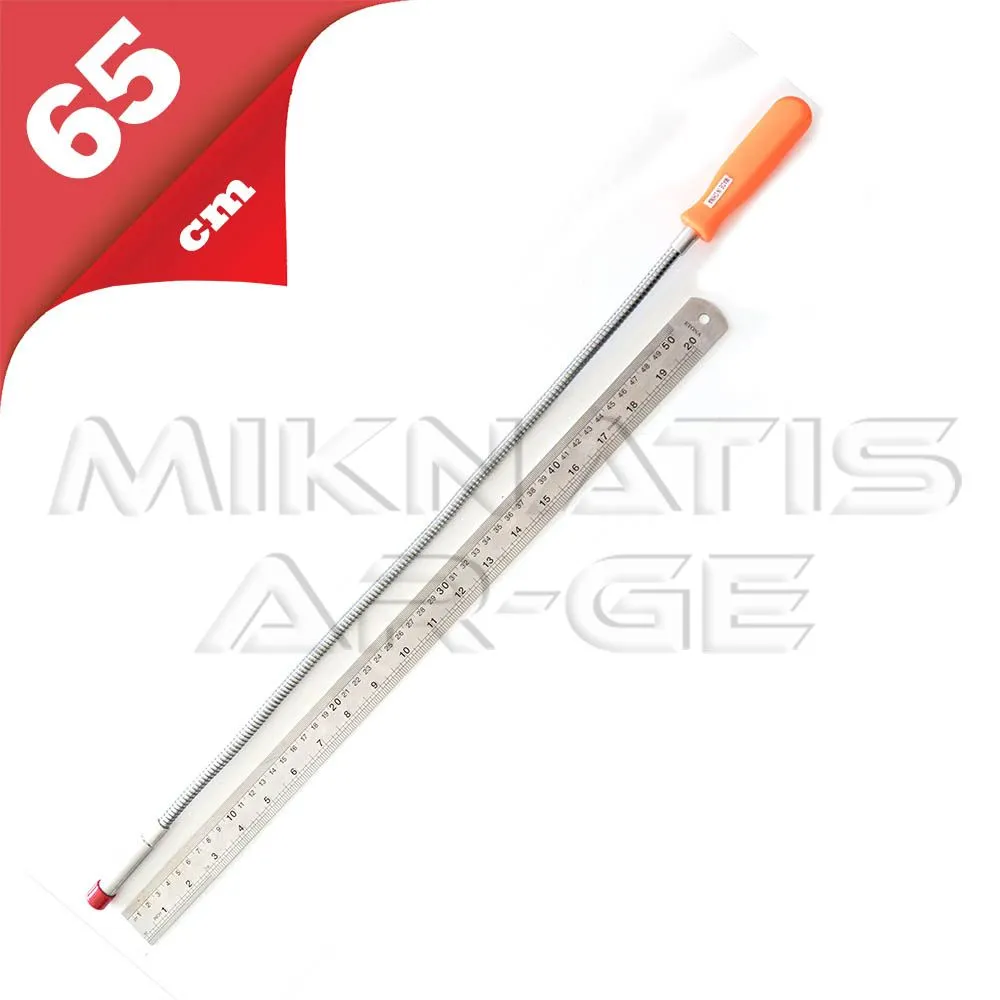 Spiral Flexible Catching Magnet - Bent to show its shape retention capability.