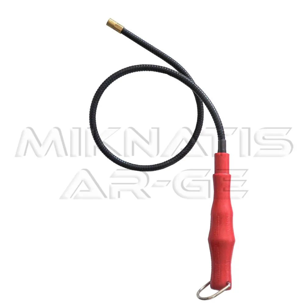 Spiral Flexible Catching Magnet - Powerful magnetic tip in action.