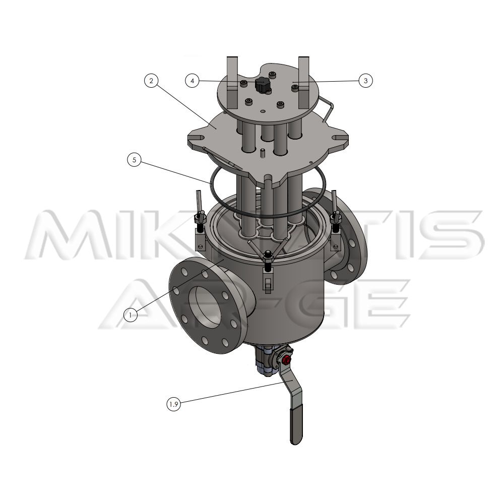 Easy Clean Magnetic Filters - Exposed magnetic rods for contaminant capture